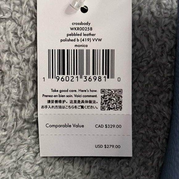 Kate Spade Blue Crossbody Bag with Textured Finish - Picture 2 of 6